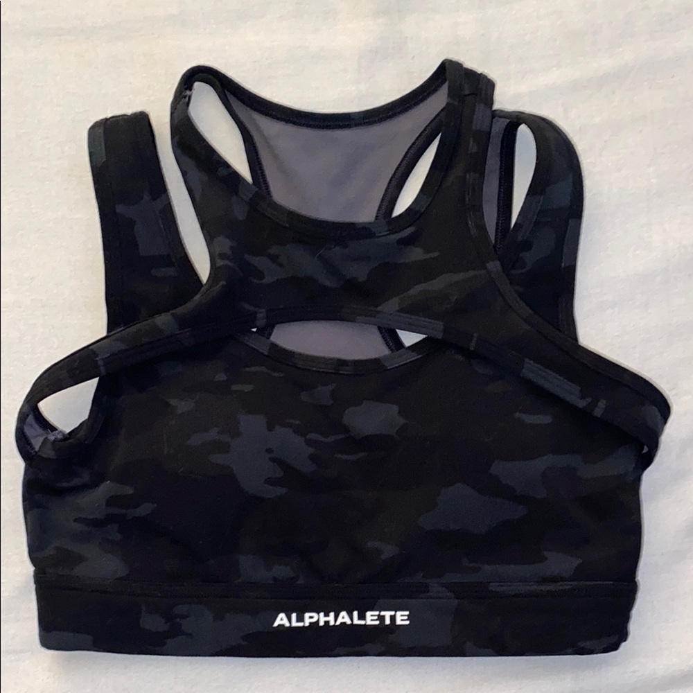 Alphalete Women's Black Camo Sports Top